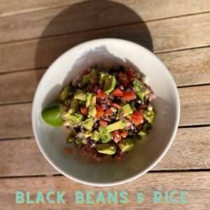 black beans and rice